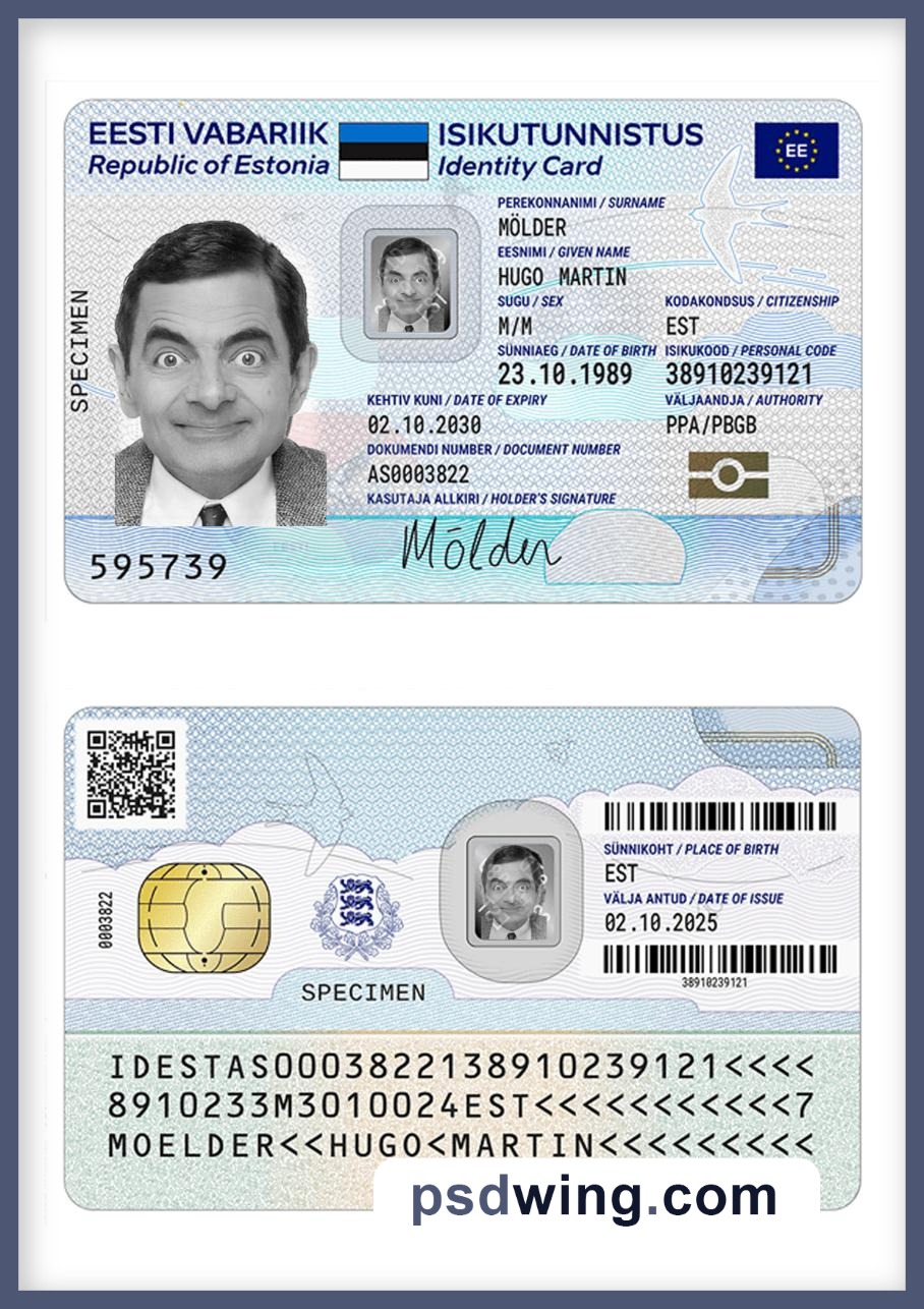 Estonia ID Card 2025-Present